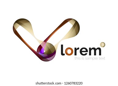 Abstract geometric vector business icon