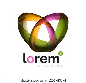 Abstract geometric vector business icon