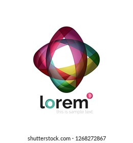 Abstract geometric vector business icon