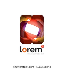 Abstract geometric vector business icon