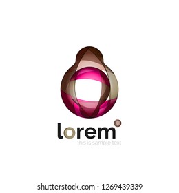 Abstract geometric vector business icon