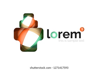 Icono de negocio de vector geométrico abstracto