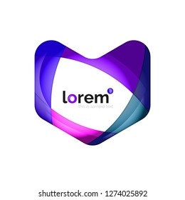 Abstract geometric vector business icon