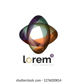 Ícone de negócios de vetor geométrico abstrato