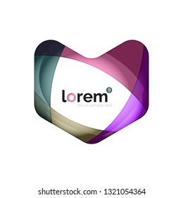 Abstract geometric vector business icon