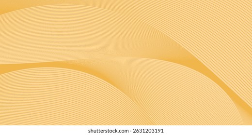 Forma geométrica Abstractas de las líneas de la curva del Vector en color oro de primera calidad aislado en fondo transparente. Patrón dinámico de onda de gradiente de oro. Ilustración de Vector