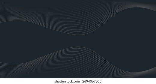 Forma de linhas de curva vetorial geométrica abstrata em cor dourada superior isolada em fundo transparente. Padrão de onda de gradiente de ouro com fluxo dinâmico. Ilustração de vetor