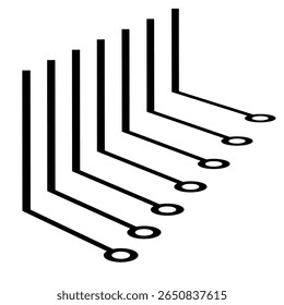 Abstrato design vetorial geométrico com linhas limpas e formas simples em um estilo moderno Um gráfico versátil e escalável para