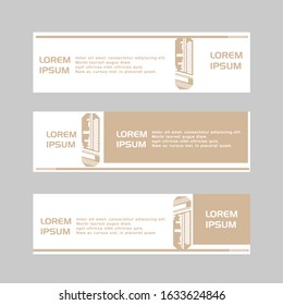 Abstract geometric vector, design technology banner for web template.