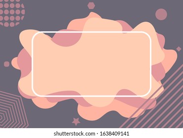 Abstract geometric vector design template for card, web and background