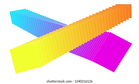 Abstract geometric vector with gradient