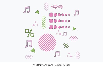 Abstract geometric vector graphic element for posters, artwork, design templates, advertisements, prints.Advertising, commercial banners, posters, brochures, billboards, sales.