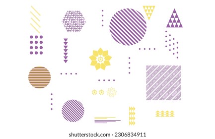 Abstract geometric vector graphic element for posters, artwork, design templates, advertisements, prints.Advertising, commercial banners, posters, brochures, billboards, sales.
