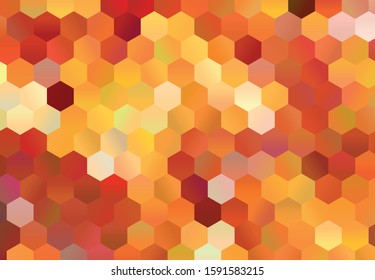 Abstrakter, geometrischer Vektorgrafik-sechseckiger Hintergrund