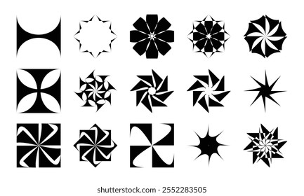 abstract geometric vector icons. postmodernism icon. abstract geometric vector