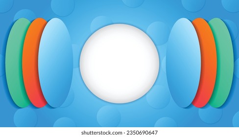 Abstract geometric vector illustration background design, ellipse abstract background