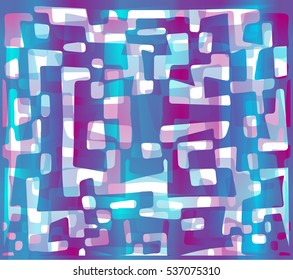  Abstract Geometric Vector Illustration  from Element in Chaotic Order. 