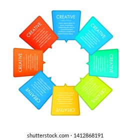Abstract geometric vector Infographic elements. Web interface template. Modern business template for presentation, web design, banners and posters