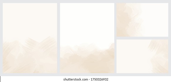 Abstract Geometric Vector Layouts. Irregular Hand Drawn Scribbles Isolated on a Light Beige and White Background. Simple Dabs Abstract Vector Prints Ideal for Layout, Cover, Card, Printing.