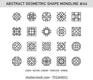 Abstract geometric vector logos set. The Best stock design for Identity, Branding and Logotypes