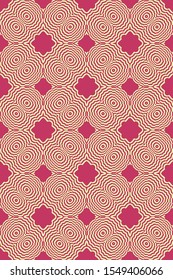 Abstract Geometric Vector Paper For Scrapbook Wrapping paper. Seamless. 