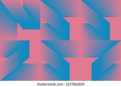 Abstract Geometric Vector Pattern Background With Transition Effect. Geometrical Composition, Useful For Web Design, Business Card, Invitation, Poster, Textile Print.