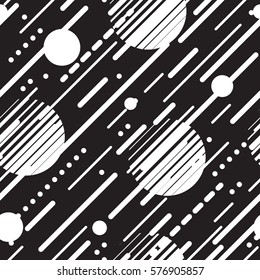 Abstract Geometric Vector pattern with black and white