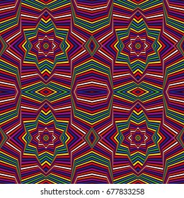 Abstract geometric vector pattern in different colors