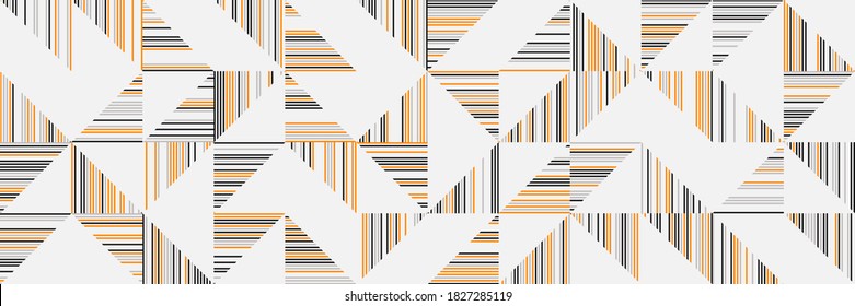 Abstract geometric vector pattern made with simple shapes and bright and vivid colors. Geometrical composition, useful for web design, business card, invitation, poster, textile print, background.
