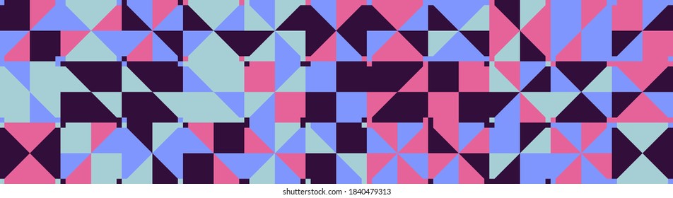 Abstract geometric vector pattern made with simple shapes. Geometrical compositixon, useful for web design, business card, invitation, poster, textile print, background.