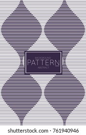 Abstract geometric vector pattern. Monochrome creative stylish texture. Abstract minimal backdrop for wallpaper, web design, textile, cover template. Dark blue on white.