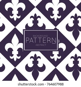 Abstract geometric vector pattern. Monochrome creative stylish texture. Abstract minimal backdrop for wallpaper, web design, textile, decor, cover template. Dark blue on white.