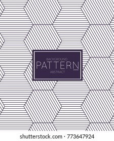 Abstract geometric vector pattern. Monochrome creative stylish texture. Abstract minimal backdrop for wallpaper, web design, textile, cover template. Dark blue on white.