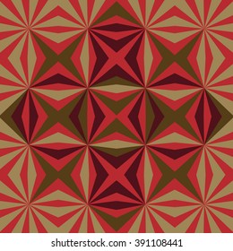 Abstract geometric vector pattern in natural multiple brown colors. Elegant vector background with geometric shapes. Bold print for winter fall fashion, wrapping paper or wallpaper. Seamless texture