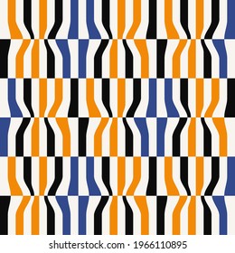 Abstract geometric vector pattern with op art effect. Geometrical composition, useful for web design, business card, invitation, poster, textile print, background.