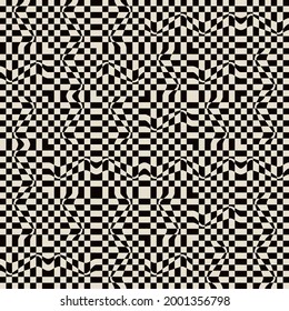 Abstract geometric vector pattern with op art effect. Geometrical composition, useful for web design, business card, invitation, poster, textile print, background.