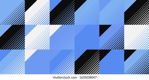Abstract geometric vector pattern with transition effect. Geometrical composition, useful for web design, business card, invitation, poster, textile print, background.