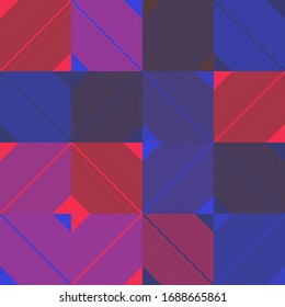 Abstract geometric vector pattern with transition effect. Geometrical composition, useful for web design, business card, invitation, poster, textile print, background.
