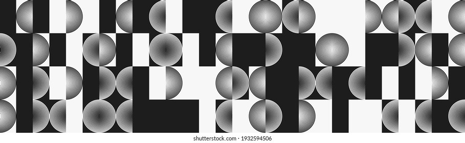 Abstract geometric vector pattern with transition effect. Geometrical composition, useful for web design, business card, invitation, poster, textile print, background.