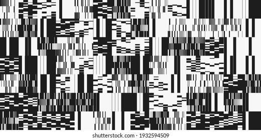 Abstract geometric vector pattern with transition effect. Geometrical composition, useful for web design, business card, invitation, poster, textile print, background.