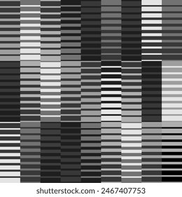 Patrón de Vector geométrico Abstractas con efecto de transición. Vector de semitono de patrón de degradado de línea o rayas lineales gruesas a finas Ilustración gráfica geométrica de textura Horizontal, gradación paralela