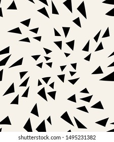 Abstract geometric   vector pattern with triangles  for background, simple minimalist art decoration graphic , fabric  pattern texture.