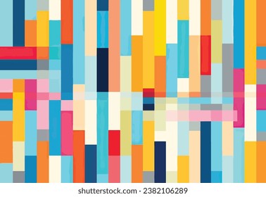 Abstract Geometric Vector Patterns. Modern Abstract Vector Designs