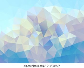 Abstract geometric vector polygon background - vector illustration