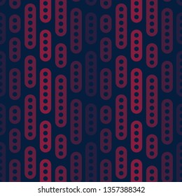 Abstract geometric vector seamless pattern. Simple ornament on dark background. Can be printed and used as wrapping paper, wallpaper, textile, fabric, etc.