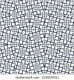Abstract geometric vector seamless pattern with transition effect. Geometrical composition, useful for web design, business card, invitation, poster, textile print, background.