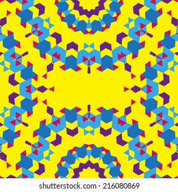 Abstract geometric vector seamless pattern