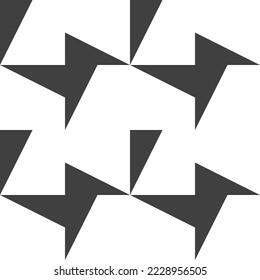 Abstract geometric vector seamless pattern with triangles, squares, rectangles and polygons. Scandinavian design style simple black, grey and white shapes. Monochrome graphic background 
