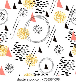 Abstract geometric vector seamless pattern.