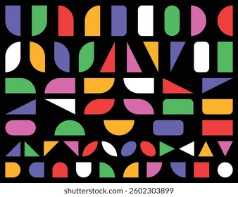 Abstract geometric vector shapes and icons.